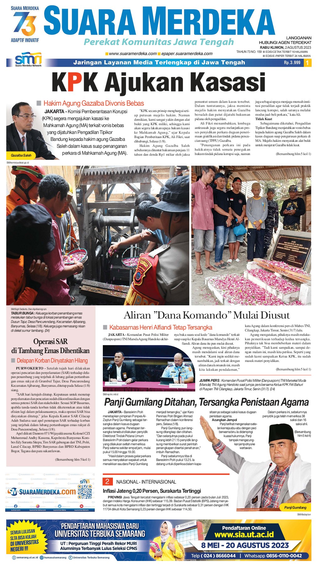 Menghadiri Pelepasan Peserta KKN, Wabup Iing Mendorong Mahasiswa UNMA Mengeksplorasi Potensi Desa