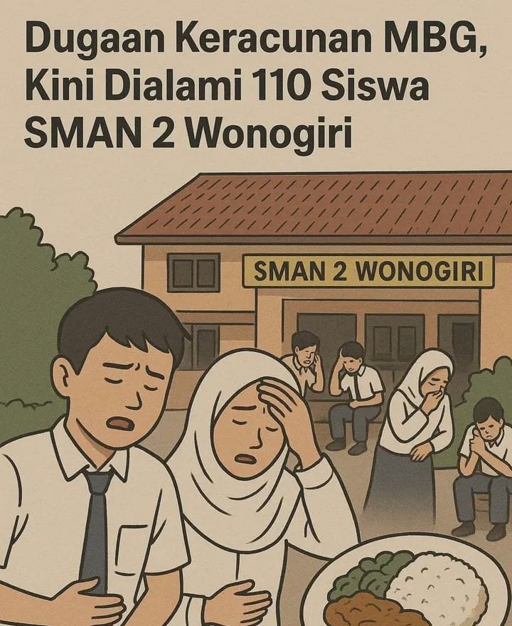 Dugaan Keracunan MBG Dialami 110 Siswa SMAN 2 Wonogiri
