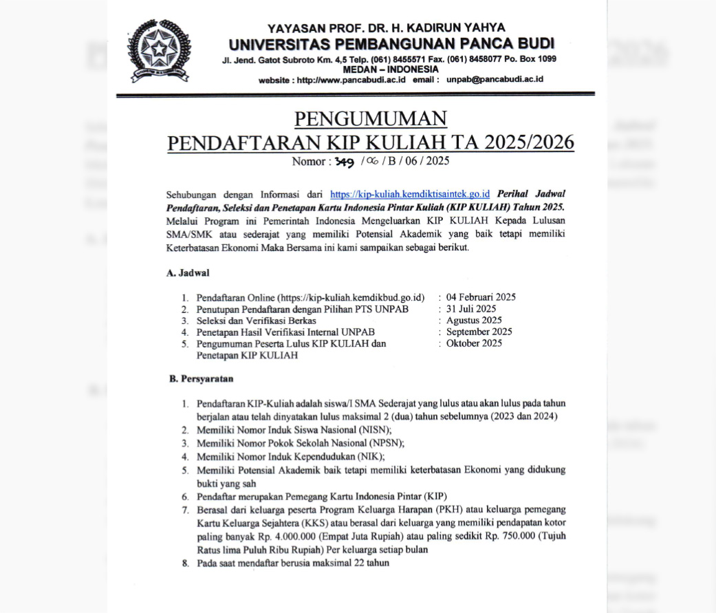 Masih Eksis Saat, Pendaftaran KIP Kuliah 2025 Ditutup 31 Oktober