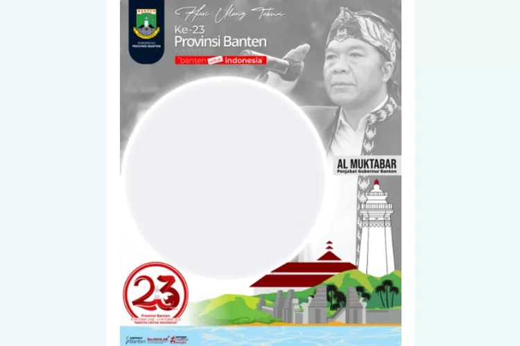 Rayakan HUT Provinsi Banten: Link Twibbon HUT ke-25