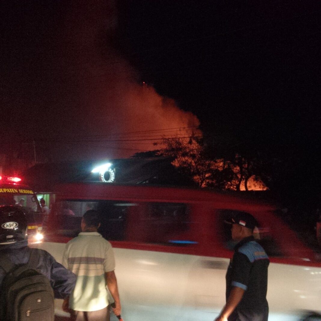 Rumah di Kibin Kabupaten Serang Kebakaran