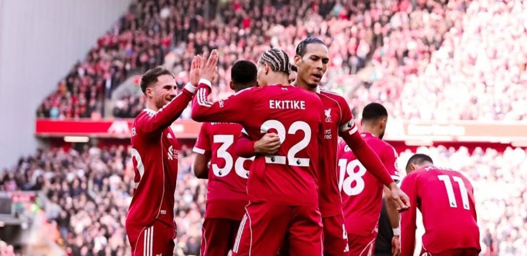 Sikat West Ham United 5-2 di Anfield, Liverpool Naik ke Peringkat Lima